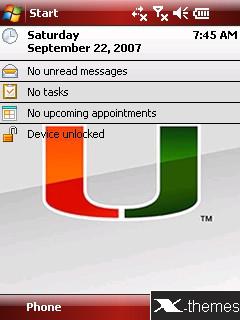 Miami Hurricanes Windows Mobile