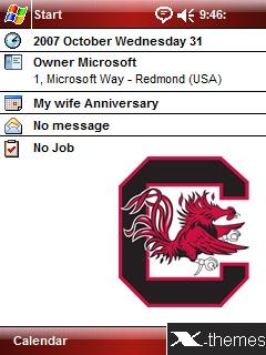 University of South Carolina Gamecocks Windows Mobile